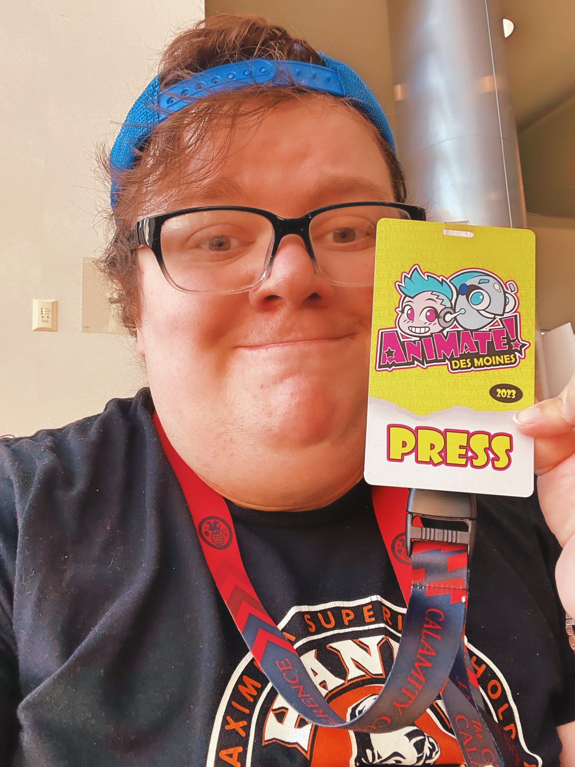 Rilo with his Press Pass