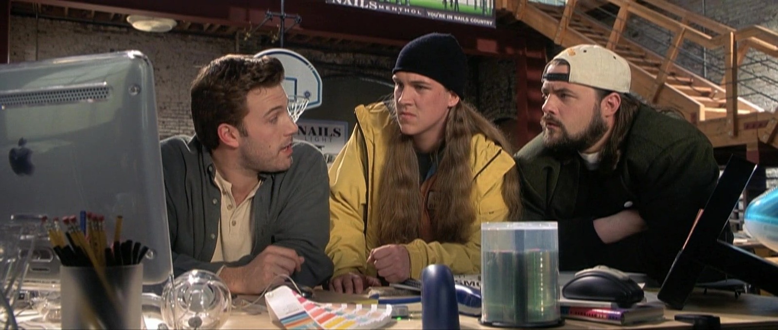 Ben Affleck, Kevin Smith, and Jason Mewes in Jay and Silent Bob Strike Back (2001)