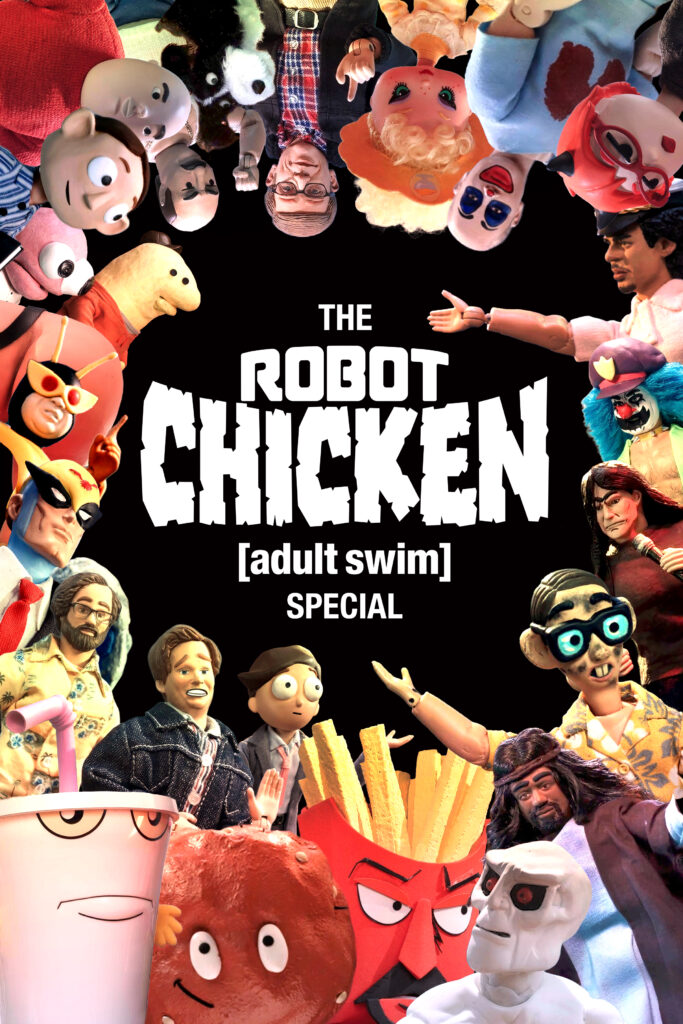 The Robot Chicken Adult Swim Special key art