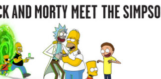 The Simpsons, Rick and Morty Crossover For Couch Gag
