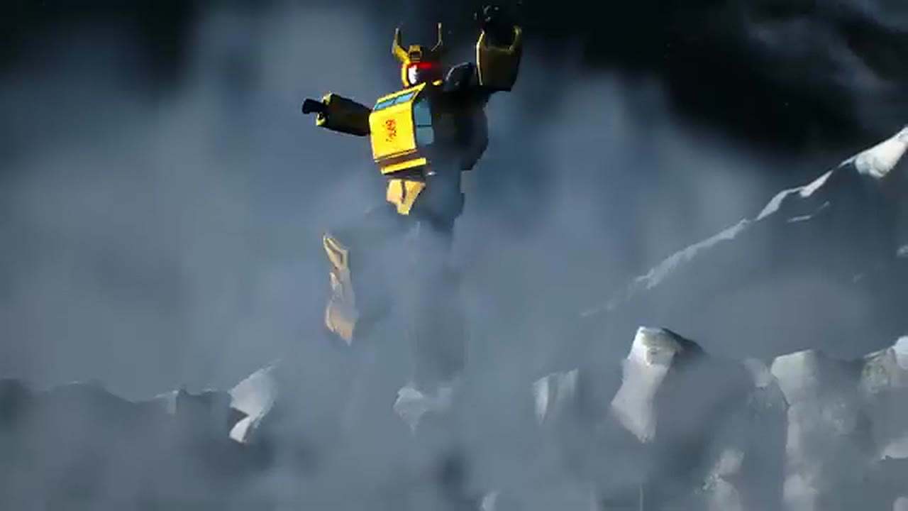 Bumblebee leaping into battle in Optimus Prime: Awakening